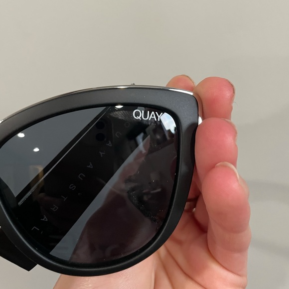 NWT Quay black cat eye sunglasses main image 3